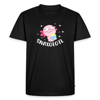Axolotl - T-shirt Premium bio Homme - noir - Devant - Nico (187cm)