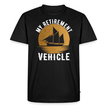 Véhicule Retraité Sailor Sailboat - T-shirt Premium bio Homme - noir - Devant - Nico (187cm)