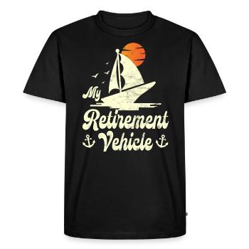 Régime de retraite pour les marins retraités - T-shirt Premium bio Homme - noir - Devant - Nico (187cm)
