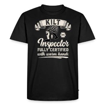 Kilt écossais disant jupe écossaise Écosse - T-shirt Premium bio Homme - noir - Devant - Nico (187cm)