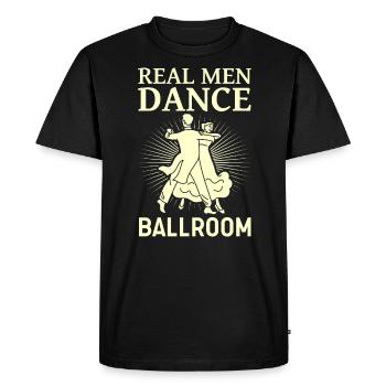 Real Men Dancing Partner Dance Couple Dance - T-shirt Premium bio Homme - noir - Devant - Nico (187cm)