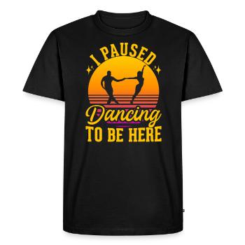 J’ai interrompu la danse de couple dansante - T-shirt Premium bio Homme - noir - Devant - Nico (187cm)