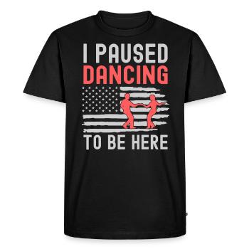 J’ai interrompu la danse de couple dansante - T-shirt Premium bio Homme - noir - Devant - Nico (187cm)
