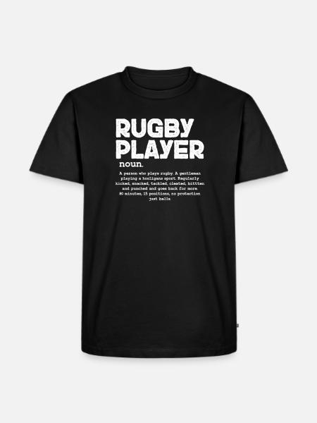 Rugby - T-shirt Premium bio Homme - noir