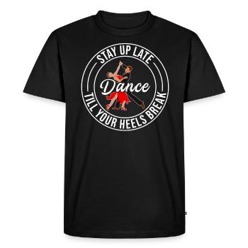 Dance Training Ballroom Couple Dance - Men's Premium Organic T-Shirt - black - Front - Nico (187cm)