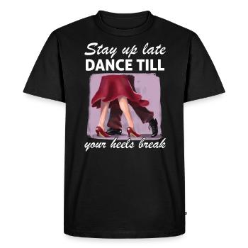 Dance Training Ballroom Couple Dance - Men's Premium Organic T-Shirt - black - Front - Nico (187cm)