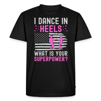 Dance Training Ballroom Couple Dance - Men's Premium Organic T-Shirt - black - Front - Nico (187cm)