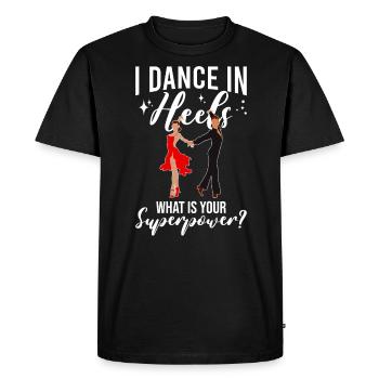 Dance Training Ballroom Couple Dance - Men's Premium Organic T-Shirt - black - Front - Nico (187cm)