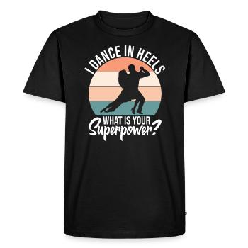 Dance Training Ballroom Couple Dance - Men's Premium Organic T-Shirt - black - Front - Nico (187cm)