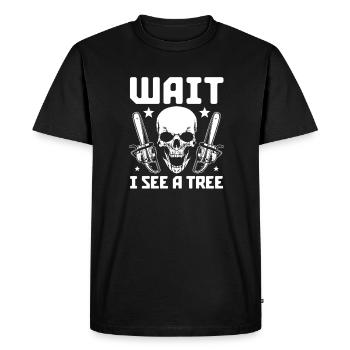 Arborists - Men's Premium Organic T-Shirt - black - Front - Nico (187cm)