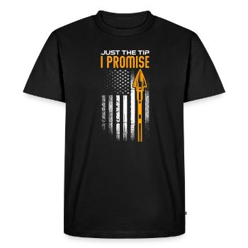 Archerie - T-shirt Premium bio Homme - noir - Devant - Nico (187cm)