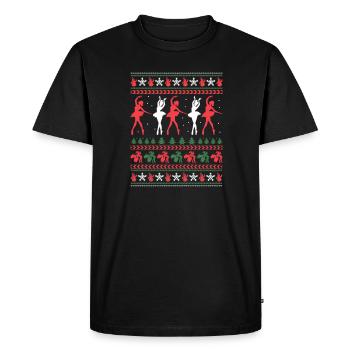 Ballet Ballerine Ballet Danseuse Danse Cadeau - T-shirt Premium bio Homme - noir - Devant - Nico (187cm)