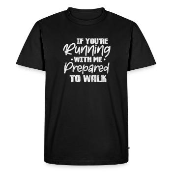 Running Runner Jogging Jogging Runner Cadeau - T-shirt Premium bio Homme - noir - Devant - Nico (187cm)