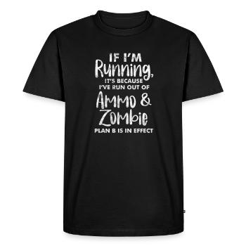 Running Runner Jogging Jogging Runner Cadeau - T-shirt Premium bio Homme - noir - Devant - Nico (187cm)