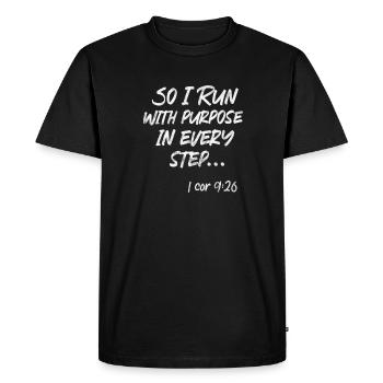 Running Runner Jogging Jogging Runner Cadeau - T-shirt Premium bio Homme - noir - Devant - Nico (187cm)