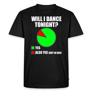Danse Slogan Ballroom Couple Dance Dance Floor - T-shirt Premium bio Homme - noir - Devant - Nico (187cm)