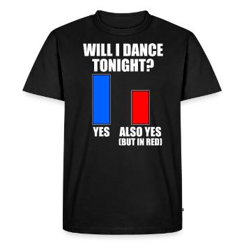 Danse Slogan Ballroom Couple Dance Dance Floor - T-shirt Premium bio Homme - noir - Devant - Nico (187cm)
