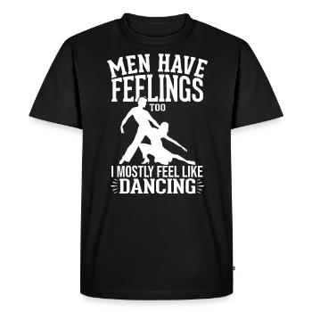 Danse Slogan Ballroom Couple Dance Dance Floor - T-shirt Premium bio Homme - noir - Devant - Nico (187cm)
