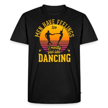 Danse Slogan Ballroom Couple Dance Dance Floor - T-shirt Premium bio Homme - noir - Devant - Nico (187cm)