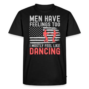 Danse Slogan Ballroom Couple Dance Dance Floor - T-shirt Premium bio Homme - noir - Devant - Nico (187cm)