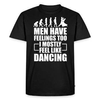 Danse Slogan Ballroom Couple Dance Dance Floor - T-shirt Premium bio Homme - noir - Devant - Nico (187cm)