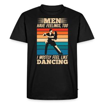 Danse Slogan Ballroom Couple Dance Dance Floor - T-shirt Premium bio Homme - noir - Devant - Nico (187cm)