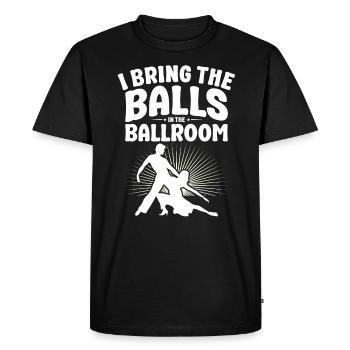 Danse Slogan Ballroom Couple Dance Dance Floor - T-shirt Premium bio Homme - noir - Devant - Nico (187cm)