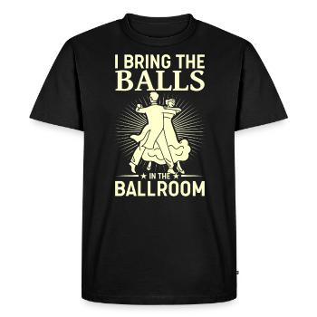 Danse Slogan Ballroom Couple Dance Dance Floor - T-shirt Premium bio Homme - noir - Devant - Nico (187cm)