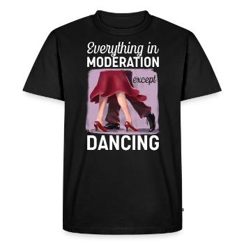 Danse Slogan Ballroom Couple Dance Dance Floor - T-shirt Premium bio Homme - noir - Devant - Nico (187cm)