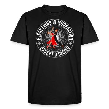 Danse Slogan Ballroom Couple Dance Dance Floor - T-shirt Premium bio Homme - noir - Devant - Nico (187cm)