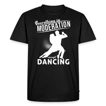 Danse Slogan Ballroom Couple Dance Dance Floor - T-shirt Premium bio Homme - noir - Devant - Nico (187cm)
