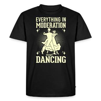 Danse Slogan Ballroom Couple Dance Dance Floor - T-shirt Premium bio Homme - noir - Devant - Nico (187cm)