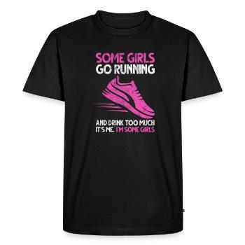 Coureur de course à pied Jogging Cadeau de coureur de jogging - T-shirt Premium bio Homme - noir - Devant - Nico (187cm)