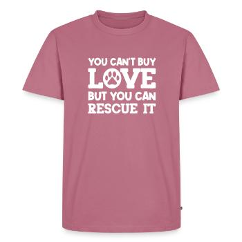 Sauvetage d’animaux - T-shirt Premium bio Homme - mauve - Devant - Nico (187cm)