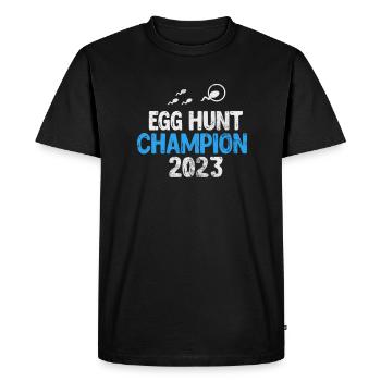 Pregnancy - Men's Premium Organic T-Shirt - black - Front - Nico (187cm)