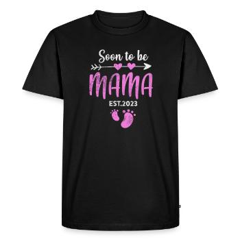 Pregnancy - Men's Premium Organic T-Shirt - black - Front - Nico (187cm)