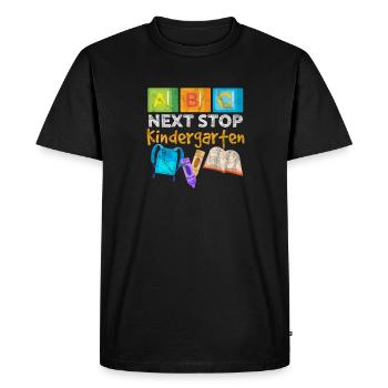 Kindergarten - Men's Premium Organic T-Shirt - black - Front - Nico (187cm)