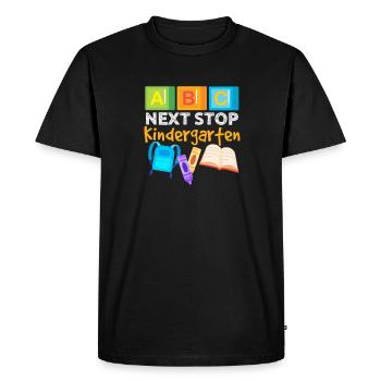 Kindergarten Child School Enrollment School Gift - Men's Premium Organic T-Shirt - black - Front - Nico (187cm)