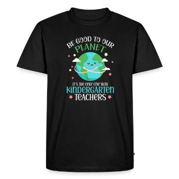 Kindergarten Child School Enrollment School Gift - Men's Premium Organic T-Shirt - black - Front - Nico (187cm)
