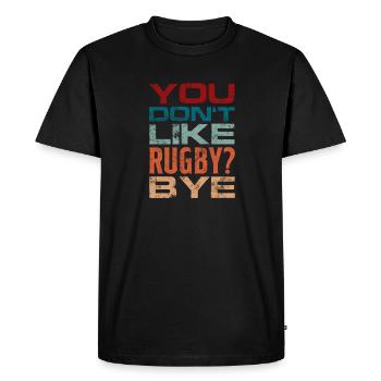 Rugby Club Rugbyteam Football Sport Cadeau - T-shirt Premium bio Homme - noir - Devant - Nico (187cm)