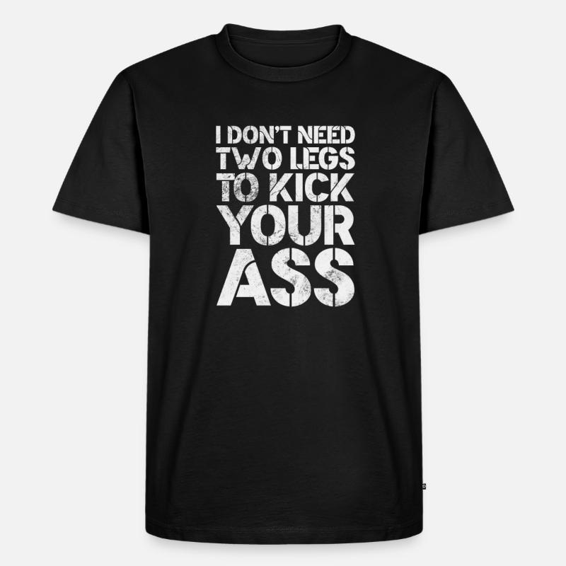 Amputation - Männer Premium Bio T-Shirt - Schwarz