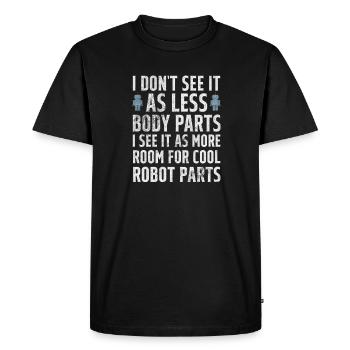 Amputation - T-shirt Premium bio Homme - noir - Devant - Nico (187cm)