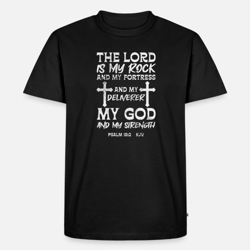 Bibel - Männer Premium Bio T-Shirt - Schwarz