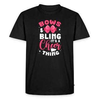 cheerleader - T-shirt Premium bio Homme - noir - Devant - Nico (187cm)