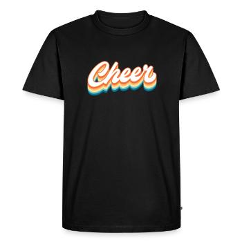 Cheerleader - Men's Premium Organic T-Shirt - black - Front - Nico (187cm)