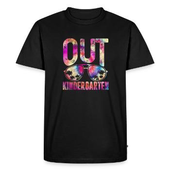 Kindergarten - Men's Premium Organic T-Shirt - black - Front - Nico (187cm)