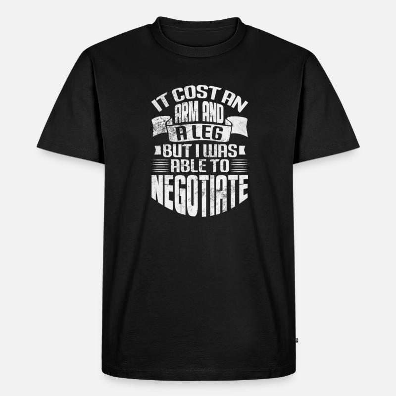 Amputation - Männer Premium Bio T-Shirt - Schwarz