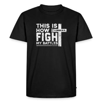Bible - T-shirt Premium bio Homme - noir - Devant - Nico (187cm)