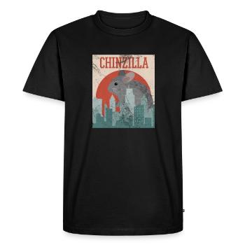 Chinchilla Rodent Pet Rodent Gift - Men's Premium Organic T-Shirt - black - Front - Nico (187cm)