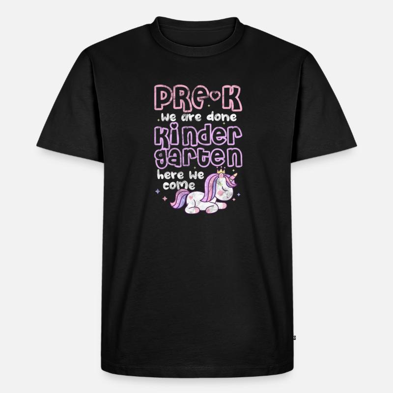 Kindergarten - Männer Premium Bio T-Shirt - Schwarz